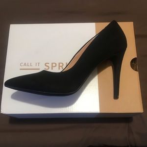 Suede Heel